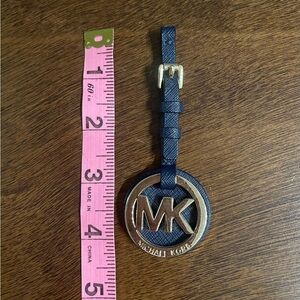 Michael Kors MK Tote Bag Tag Charm Logo Replacement NAVY Blue Saffiano Leather